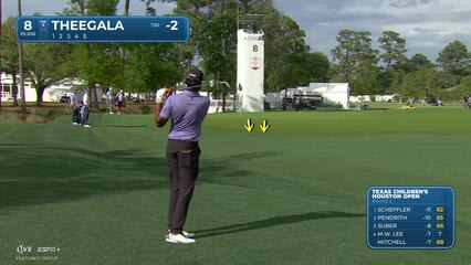 Sahith Theegala | Round 2 | 8th hole | Shot 3 | 2025 Houston Open