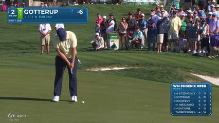 Chris Gotterup | Round 1 | 2nd hole | Shot 4 | 2026 WM Phoenix Open