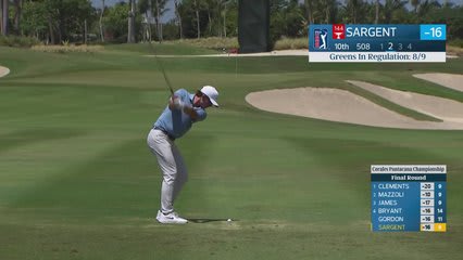 Gordon Sargent | Round 4 | 10th hole | Shot 2 | 2026 Corales Puntacana