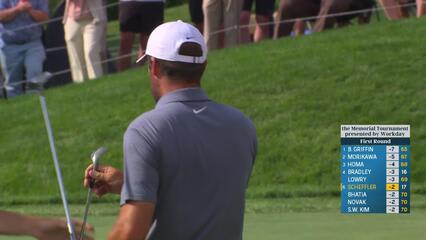 Scottie Scheffler | Round 1 | 18th hole | Shot 3 | 2025 the Memorial