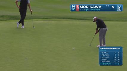 Collin Morikawa | Round 2 | 14th hole | Shot 4 | 2026 AT&T Pebble Beach