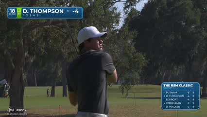 Davis Thompson | Round 1 | 18th hole | Shot 1 | 2025 The RSM Classic