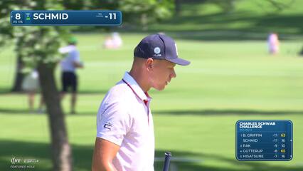 Matti Schmid | Round 2 | 8th hole | Shot 3 | 2025 Charles Schwab