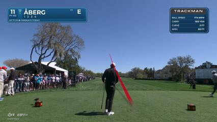 Ludvig Åberg | Round 1 | 11th hole | Shot 1 | 2025 Arnold Palmer