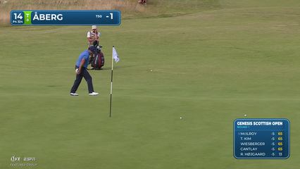 Ludvig Åberg | Round 1 | 14th hole | Shot 2 | 2026 Genesis Scottish Open