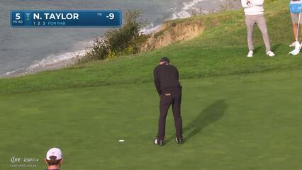 Nick Taylor | Round 4 | 5th hole | Shot 3 | 2025 AT&T Pebble Beach