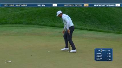 Matthieu Pavon | Round 1 | 10th hole | Shot 4 | 2026 THE PLAYERS