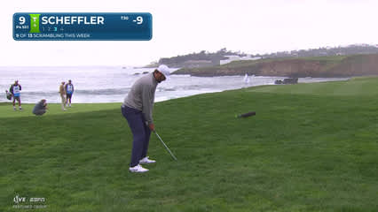Scottie Scheffler | Round 3 | 9th hole | Shot 3 | 2026 AT&T Pebble Beach