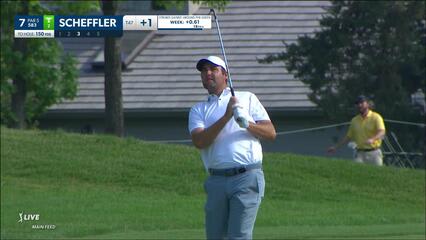 Scottie Scheffler | 2023 the Memorial | Round 3 | 7th hole | Shot 3