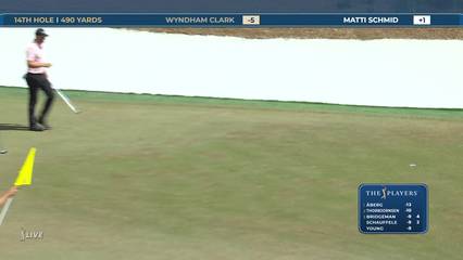 Wyndham Clark | Round 4 | 14th hole | Shot 5 | 2026 THE PLAYERS
