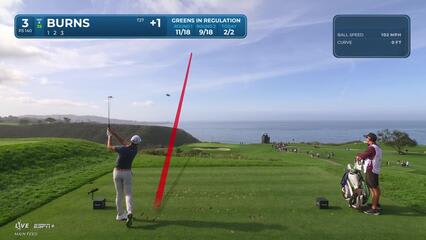 Sam Burns | Round 3 | 3rd hole | Shot 1 | 2025 Genesis