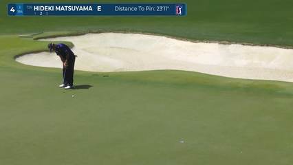 Hideki Matsuyama | Round 1 | 4th hole | Shot 3 | 2026 Truist Championship