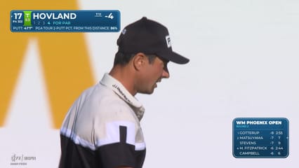 Viktor Hovland | Round 2 | 17th hole | Shot 5 | 2026 WM Phoenix Open