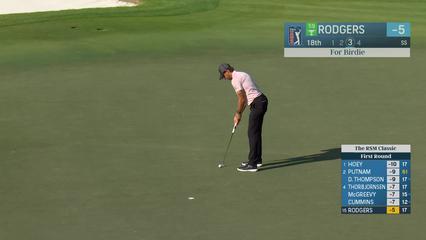 Patrick Rodgers | Round 1 | 18th hole | Shot 4 | 2025 The RSM Classic