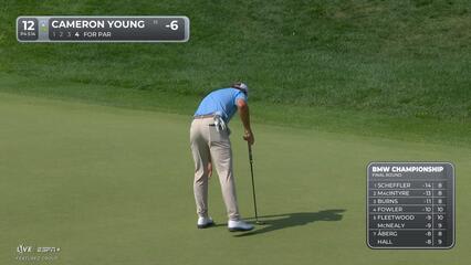 Cameron Young | Round 4 | 12th hole | Shot 4 | 2025 BMW Championship