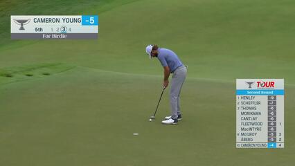 Cameron Young | Round 2 | 5th hole | Shot 3 | 2025 TOUR Championship