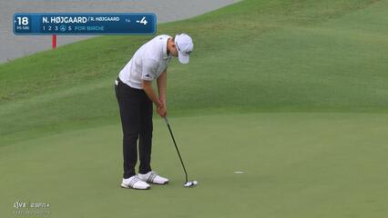Nicolai Højgaard | Round 1 | 18th hole | Shot 4 | 2025 Zurich Classic