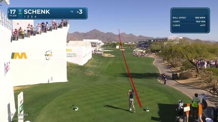 Adam Schenk | Round 1 | 17th hole | Shot 1 | 2025 WM Phoenix Open