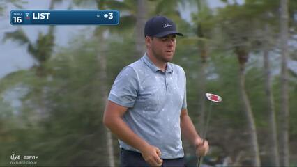 Luke List | Round 1 | 16th hole | Shot 5 | 2025 Mexico Open