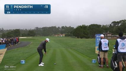 Taylor Pendrith | Round 3 | 11th hole | Shot 1 | 2025 AT&T Pebble Beach