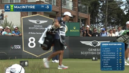 Robert MacIntyre | Round 2 | 8th hole | Shot 1 | 2026 Genesis Scottish Open
