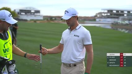 Thomas Detry | Round 4 | 18th hole | Shot 2 | 2025 WM Phoenix Open