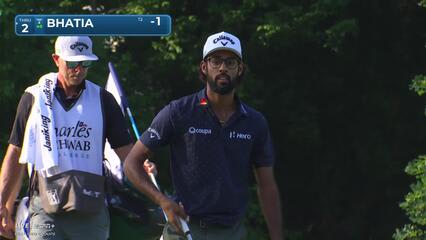 Akshay Bhatia | Round 1 | 11th hole | Shot 4 | 2025 Charles Schwab