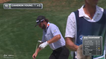 Cameron Young | Round 2 | 10th hole | Shot 3 | 2025 BMW Championship
