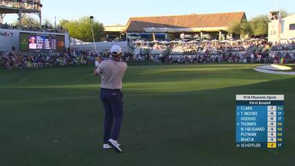 Scottie Scheffler | Round 1 | 18th hole | Shot 2 | 2025 WM Phoenix Open