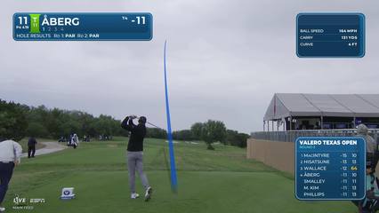 Ludvig Åberg | Round 3 | 11th hole | Shot 1 | 2026 Valero