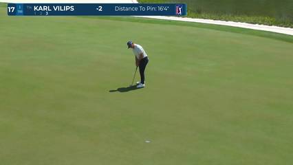 Karl Vilips | Round 1 | 17th hole | Shot 3 | 2026 RBC Heritage