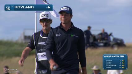 Viktor Hovland | Round 1 | 16th hole | Shot 5 | 2025 Genesis Scottish Open