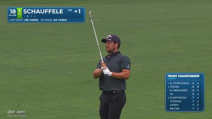 Xander Schauffele | Round 3 | 18th hole | Shot 2 | 2026 Truist Championship