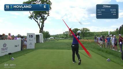 Viktor Hovland | Round 1 | 15th hole | Shot 1 | 2025 Truist Championship