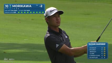 Collin Morikawa | Round 1 | 10th hole | Shot 2 | 2025 Travelers