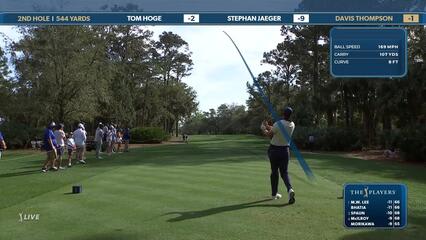 Davis Thompson | Round 2 | 2nd hole | Shot 1 | 2025 THE PLAYERS