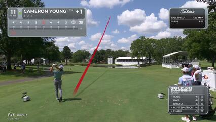 Cameron Young | Round 1 | 11th hole | Shot 1 | 2025 FedEx St. Jude