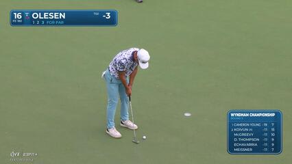 Thorbjørn Olesen | Round 3 | 16th hole | Shot 3 | 2025 Wyndham