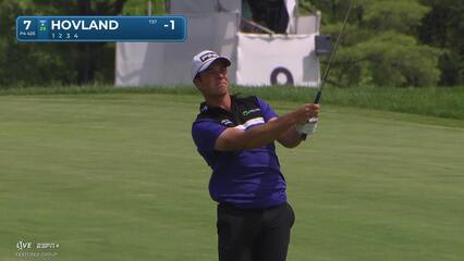 Viktor Hovland | Round 1 | 7th hole | Shot 2 | 2025 Truist Championship