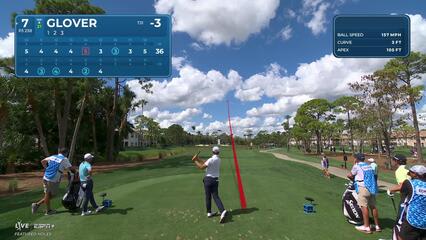 Lucas Glover | Round 1 | 7th hole | Shot 1 | 2025 Cognizant Classic