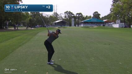David Lipsky | Round 4 | 10th hole | Shot 3 | 2025 Valspar