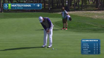 Hideki Matsuyama | Round 2 | 5th hole | Shot 3 | 2026 AT&T Pebble Beach