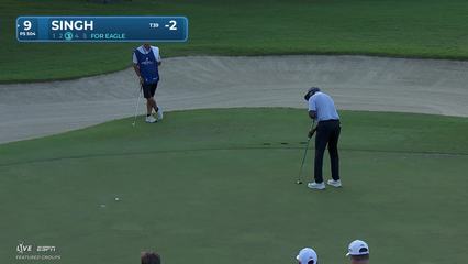 Vijay Singh | Round 1 | 9th hole | Shot 5 | 2026 Sony Open