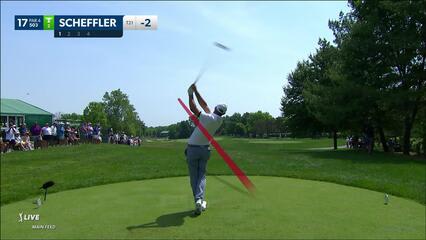 Scottie Scheffler | 2023 the Memorial | Round 3 | 17th hole | Shot 1