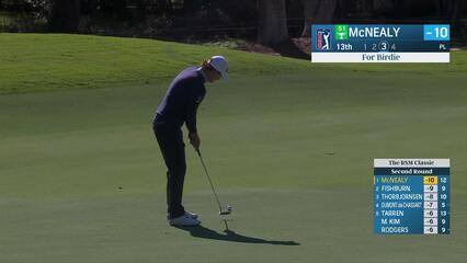 Maverick McNealy | Round 2 | 13th hole | Shot 4 | 2024 The RSM Classic