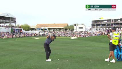Jordan Spieth | Round 4 | 18th hole | Shot 2 | 2025 WM Phoenix Open