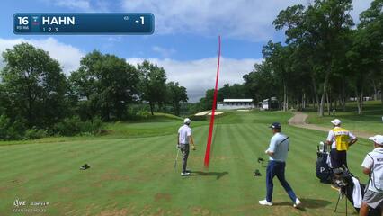 James Hahn | Round 4 | 16th hole | Shot 1 | 2025 John Deere