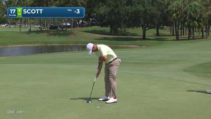 Adam Scott | Round 3 | 17th hole | Shot 4 | 2026 Cadillac