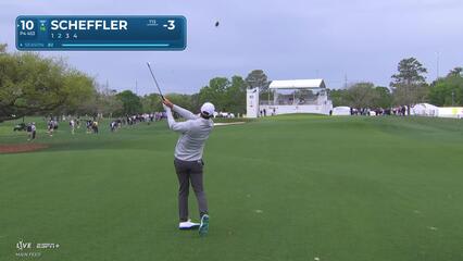 Scottie Scheffler | Round 2 | 10th hole | Shot 2 | 2025 Houston Open