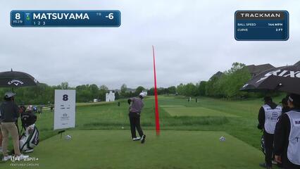 Hideki Matsuyama | Round 2 | 8th hole | Shot 1 | 2025 Truist Championship
